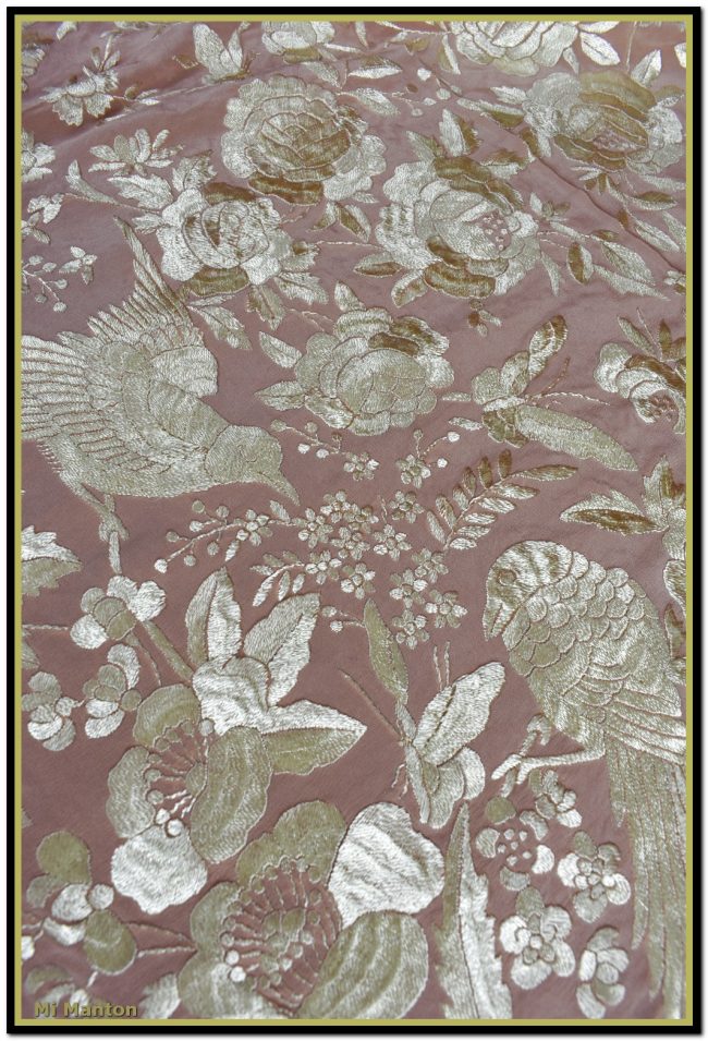 Embroidery - Manila shawl